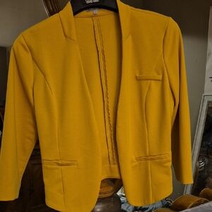 Charlotte Russe Mustard Blazer Jacket